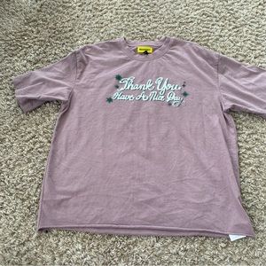UO 'Thank You Have A Nice Day' Rose Mauve T-Shirt by MARKET size M Graphic shirt